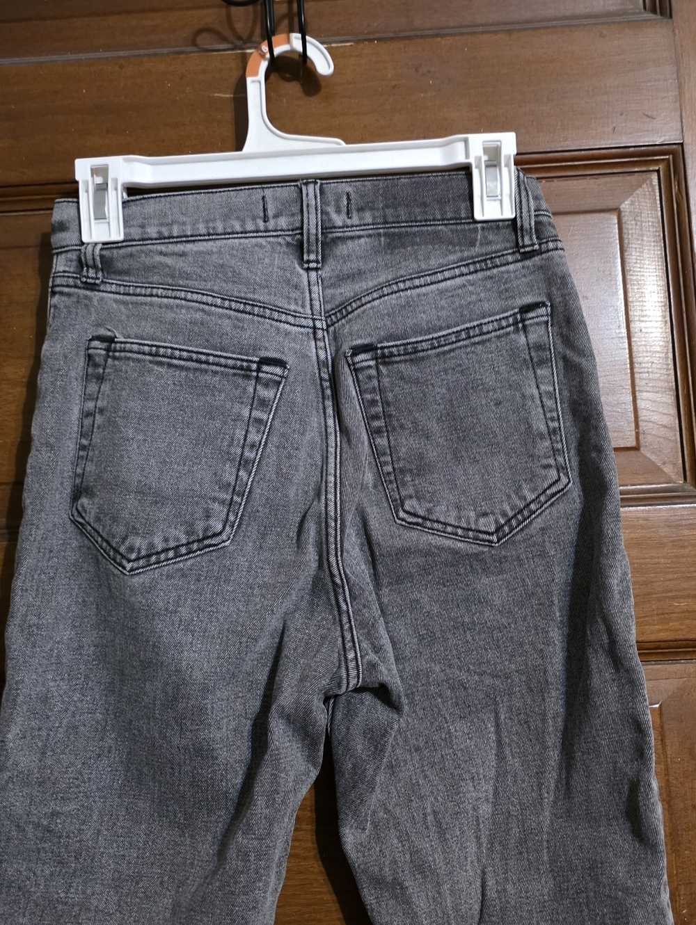 Abercrombie & Fitch The Ankle Straight Jeans Gray Wash Size 25 - Picture 10 of 13